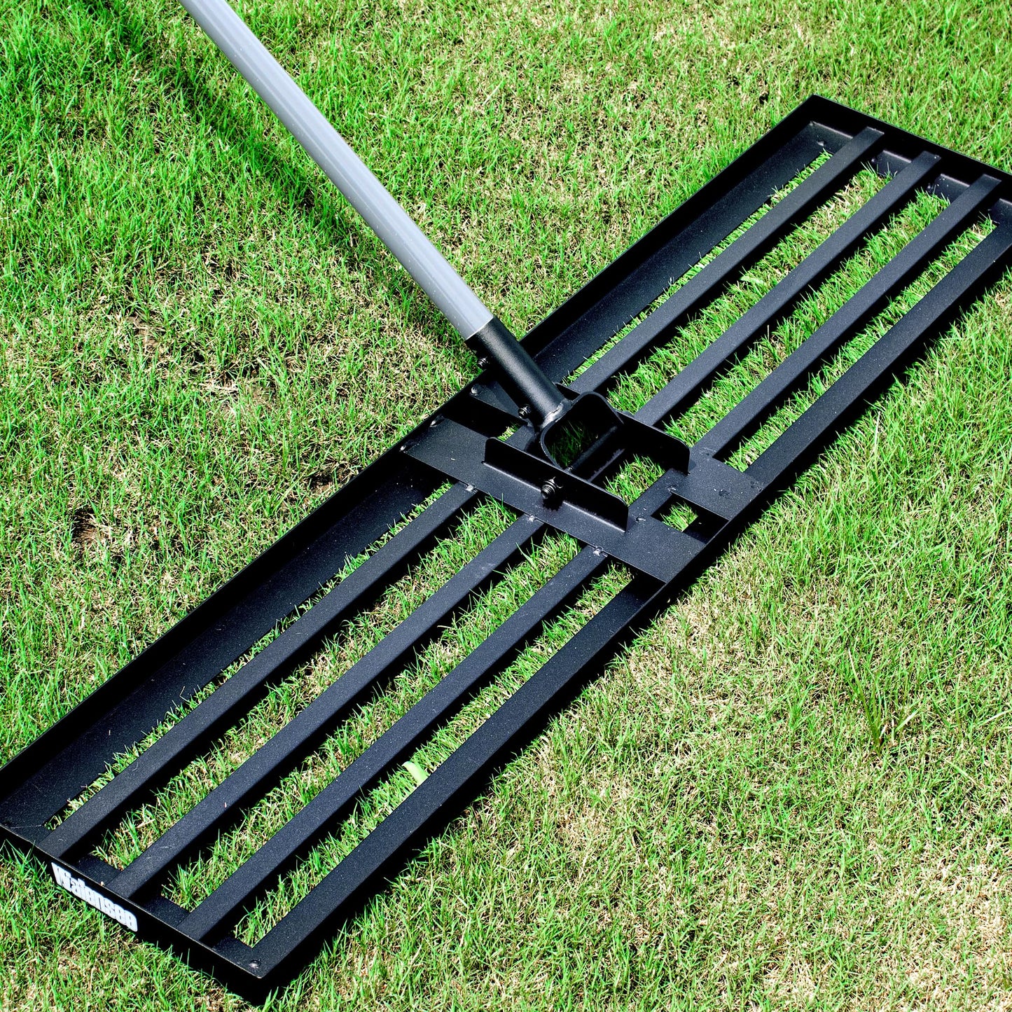 Walensee Lawn Leveling Rake, Levelawn Tool, Heavy Duty Effort Saving Lawn Level Tool, Steel Handle Lawn Leveler for Yard Garden Golf Course , Ease Level Soil Sand Dirt Surfaces, 7FT 45"x10"