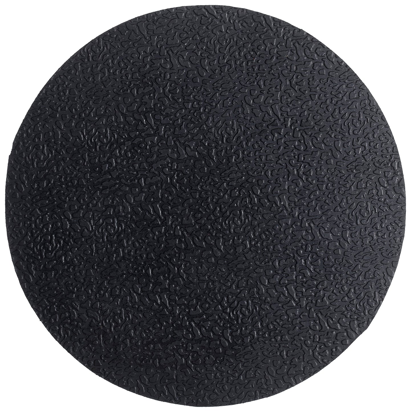 HF by LT Rubber Medallion Garden Stepping Stone, 11-3/4 inches, Black, Set of 3