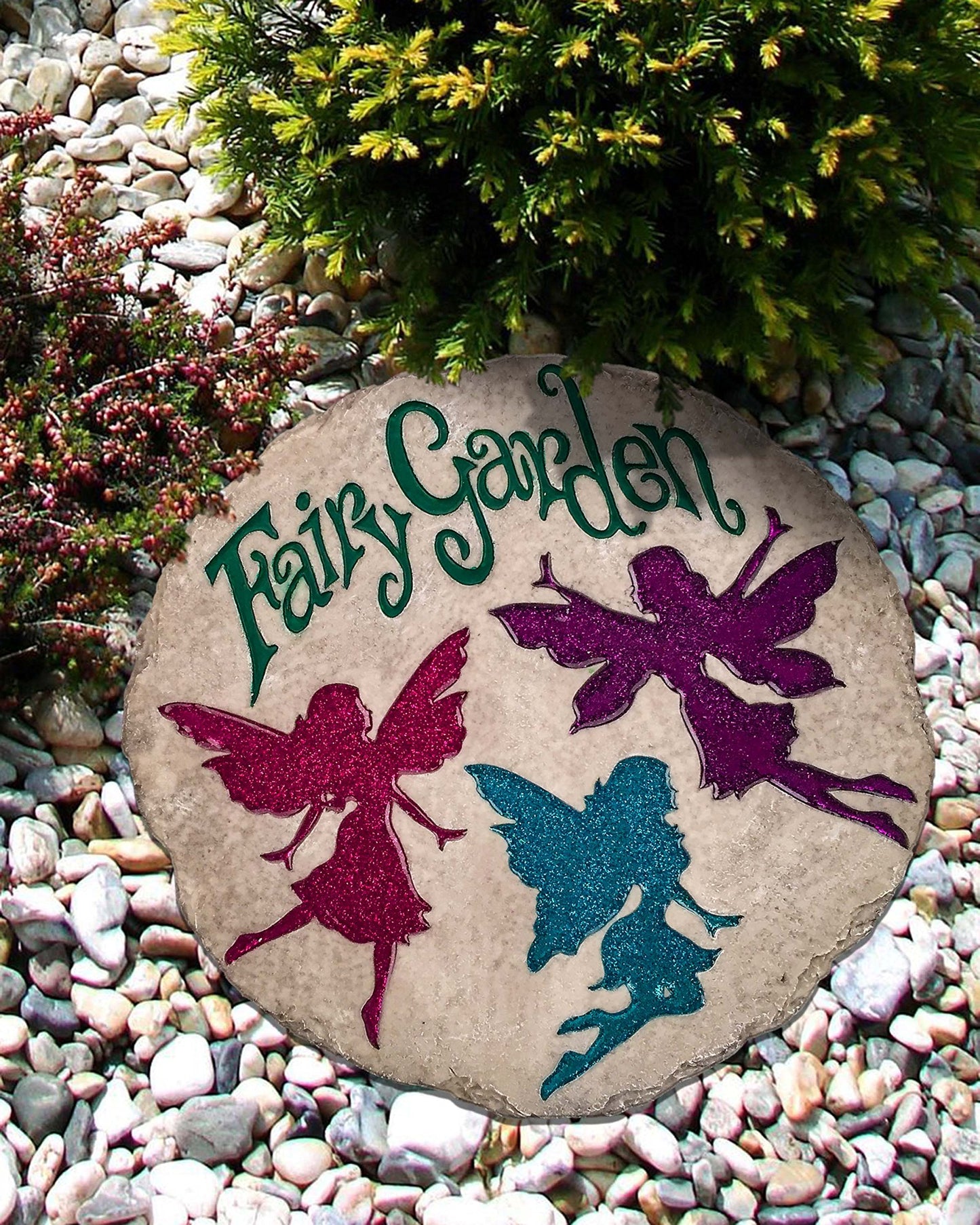 Spoontiques - Garden Décor - Home is Where Your Honey is Stepping Stone - Decorative Stone for Garden