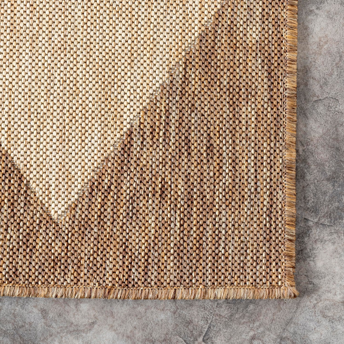 nuLOOM Outdoor Performance Collection Sabina Brown/Ivory, 8' x 10', Soft and Cozy, High Traffic, Stain Resistant, Easy Clean, Durable Area Rug for Indoor/Outdoor Patio, Deck, Porch, Garden, Courtyard
